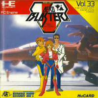 Aero Blasters JP PC Engine JP box art